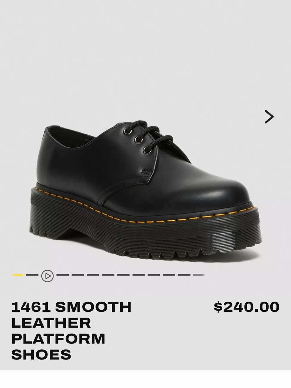 Dr. Martens Men’s US10 Platform 1461 Oxford